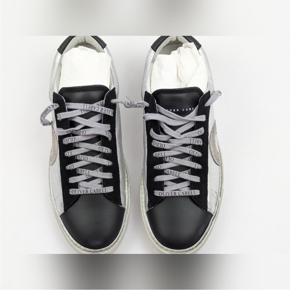 Oliver Cabell Low 1 IVY Black and Silver Sneaker EU 40 - Picture 3 of 9